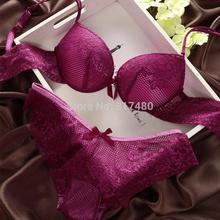 Fashion fashion lace sexy thin deep V-neck push up underwear