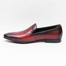 Gallant Gears Wine Red Slip on Formal Leather Shoes For Men - (139-24)