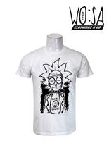 White Rick And Morty Printed T-shirt For Men