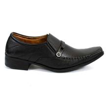 Black Slip On Formal Leather Shoes For Men - 2139