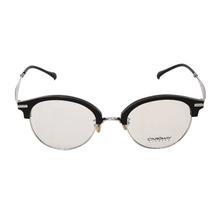 Black Framed Oval Shaped Unisex Eyeglasses Frame
