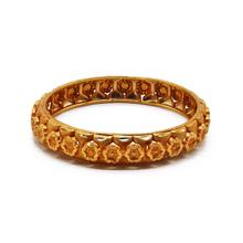 Flower Gold Toned Bangle For Women