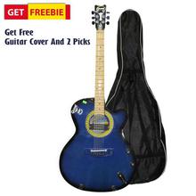 Blue Indian Guitar With Free Cover And 2 Picks