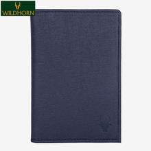 WILDHORN Nepal 100% Genuine Leather RFID Protected Passport Holder Cover Case  (WH 1222A Blue Safiano)