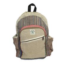 Multi-color Striped Hemp Backpack - Unisex