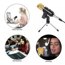 USB Condenser Microphone Sound Recording Audio Studio Bro casting w/ Tripod Stand