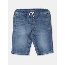 Short For Boys Casual Solid Pure Cotton  (Blue, Pack of 1)