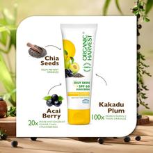 Organic Harvest Sunscreen Spf 60 +++ Uva/Uvb For Oily & Acne Skin -100g