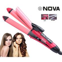 Nova 2 In 1 Professional Hair Curler & Hair Straightener
