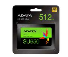 512GB Adata SSD Ultimate SU650 SATA 6Gb/s 2.5" 3D Nand