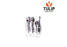 Tulip Steel Cutlery Set with Stand - FANTACY