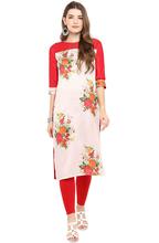 Women Tunic Tops Poly Silk Kurtis – Multicolored