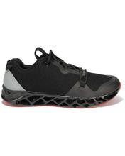 Black Mesh Lace Up Sports Shoes For Men - (JL-49)