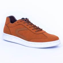 Caliber Shoes Tan Brown Casual Lace Up Shoes For Men (523 SR)