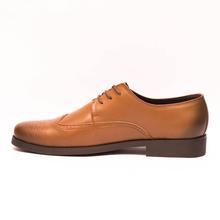 Kapadaa: Caliber Shoes Leather Tan Brown Lace Up Formal Shoes For Men – ( 419 L)