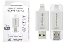 Transcend JDG300S 64GB Apple Mi Certifies OTG Pen Drive - (Silver)