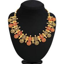 Sukkhi Blossomy Gold Plated Peacock Coin Necklace Set For