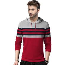 Full Sleeve Striped Men Sweatshirt