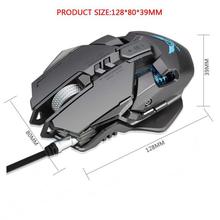 FashionieStore mouse ZERODATE X300GY USB Wired 4000dpi 7Buttons Optical Gaming Mouse LED Backlight