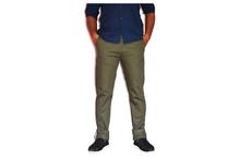 Slim Fit Strechable Cotton Chinos Pants Light Green