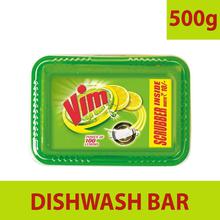 Vim Dishwash Bar Monthly Tub - 500 g with free Scrubber