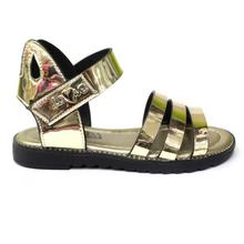 Golden Strappy Sandals For Girls