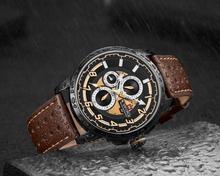 NaviForce NF9142 Leather Strap Casual Chronograph Watch For Men