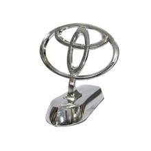 Toyota Emblem Ornament Hood Badge Logo - Silver