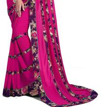 Oomph! Floral Print Fashion Chiffon Saree  (Multicolor)