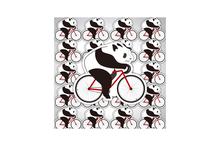 Panda Riding A Bicycle Home Decor Wall Sticker
