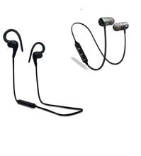 Sports Wireless Bluetooth Stereo In-Ear Earphone With Mic - Black