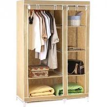 Folding Canvas Wardrobe/Cupboard (120 x 50 x 175 cms)