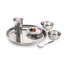 Combo  6 Pieces Bhojan Set With Free Smart Chopper