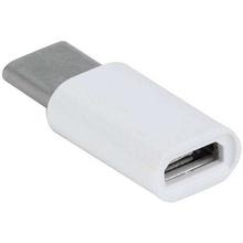 Micro USB to USB-C Adapter - White