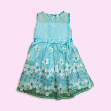 Kapadaa: Joshua Tree Blue Color Party Dress For Girls
