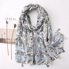 Korean Style Sun Protection Premium Printed Scarves For