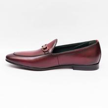 Gallant Gears Wine Red Slip on Formal Leather Shoes For Men - (MJDP30-11)