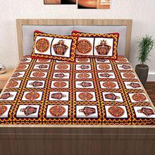 Story@Home 120 TC 100% Cotton Printed 1 Double Bedsheet with