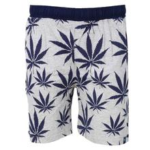 Grey Cotton Printed Bermuda Shorts For Men - (BR310)