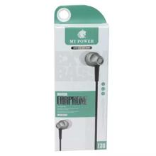 My Power E30 Super Bass In-Earphone With Microphone - Black