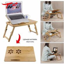 Folding Bamboo Laptop Table Sofa Bed Office Laptop Stand