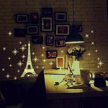 I Love Paris Night Eiffel Tower luminous sticker Wall Sticker  wall Decals