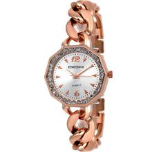 IN-131 Rose Gold Studded Analog Watch  - For Women