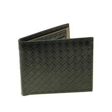 Black Wooven horizontal men's Wallet (4610117508010)