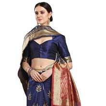 EthnicJunction Women's Banarasi Silk Saree With Blouse Piece