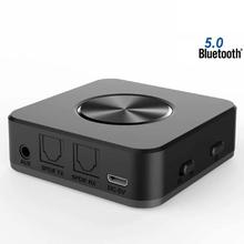 Bluetooth V5.0+EDR Wireless Bluetooth Transmitter Receiver Adapter Stereo Audio Music Adapter With 3.5MM Audio Cable