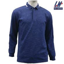 KILOMETER Royal Blue Zippered Polo T-Shirt For Men