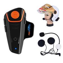 BT-S2 Motorcycle Helmet Intercom Headset Waterproof Bluetooth Interphone Communication System with 1000m, GPS, FM Radio, MP3 Player