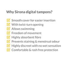 Sirona FDA Approved Premium Digital Tampon (Medium Flow) 20 Tampon