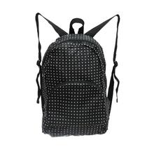 Black Star Print foldable back pack bag(4704129308001)